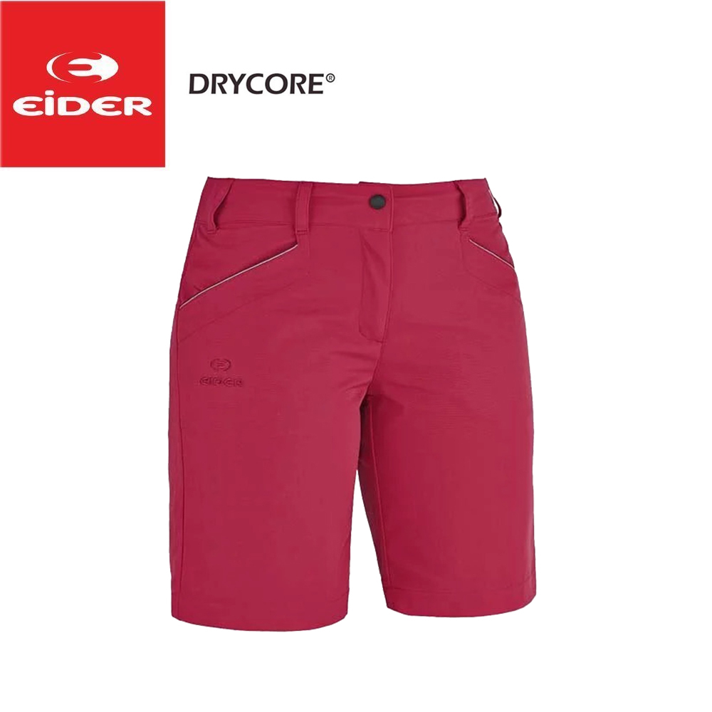 EiDER 6EIV3483 排汗透氣抗UV短褲 女款 紅 吸濕排汗/快乾透氣/抗UV 20EV3483