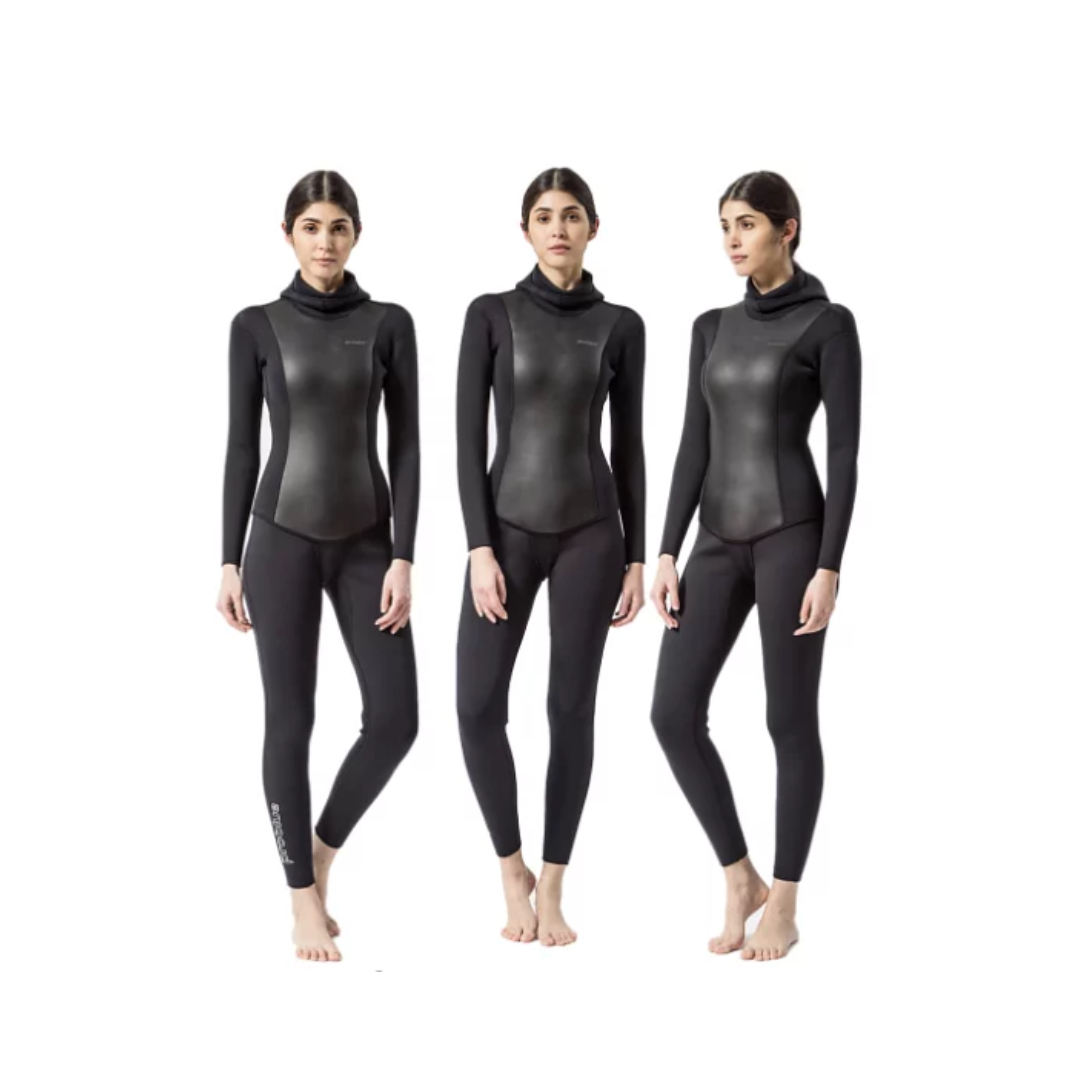 Problue  3mm女款自由潛水 兩截式防寒衣+褲 |RW-718@