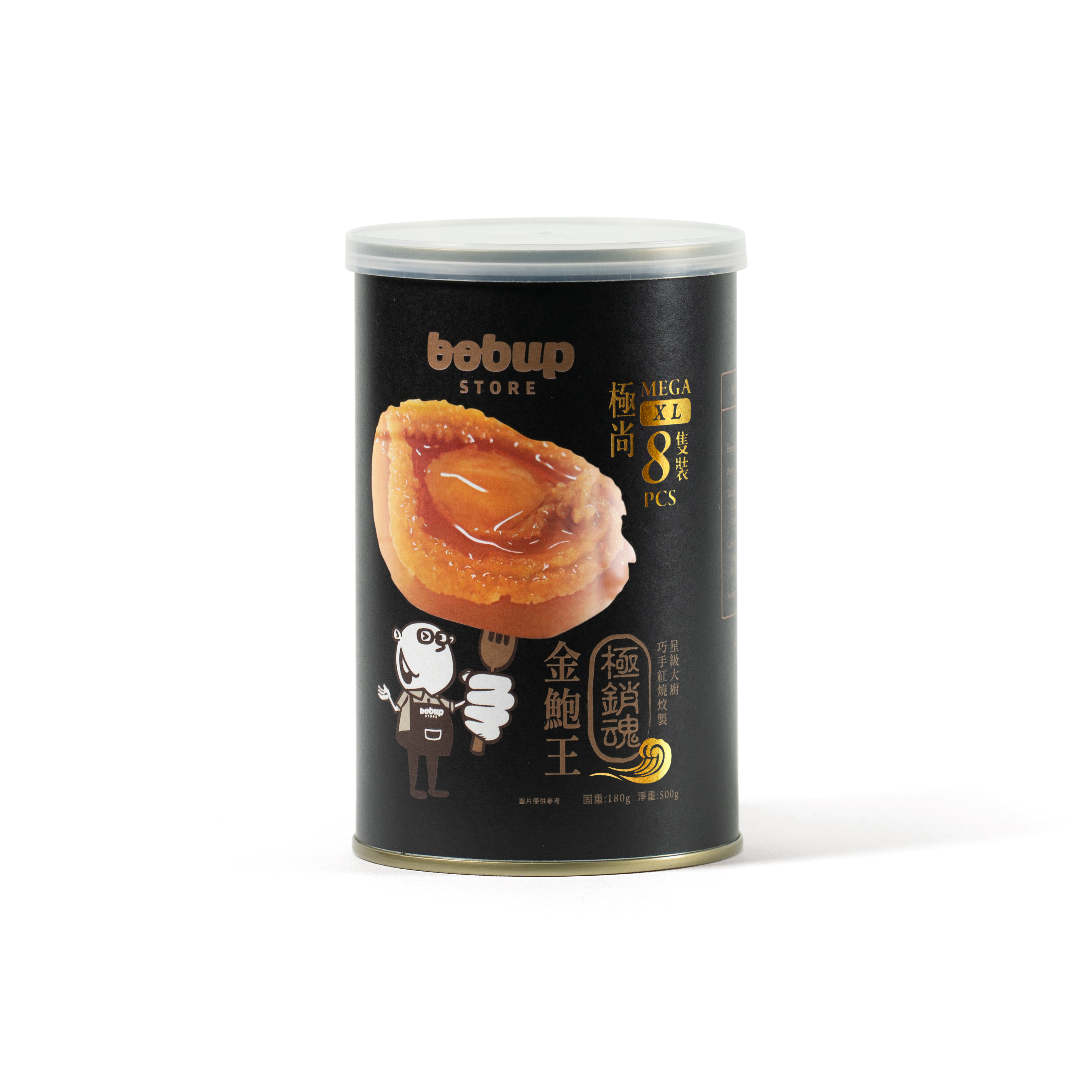 BobUpStore 極銷魂 ● 金鮑王 MEGA XL  極尚 8 隻裝 (180克)