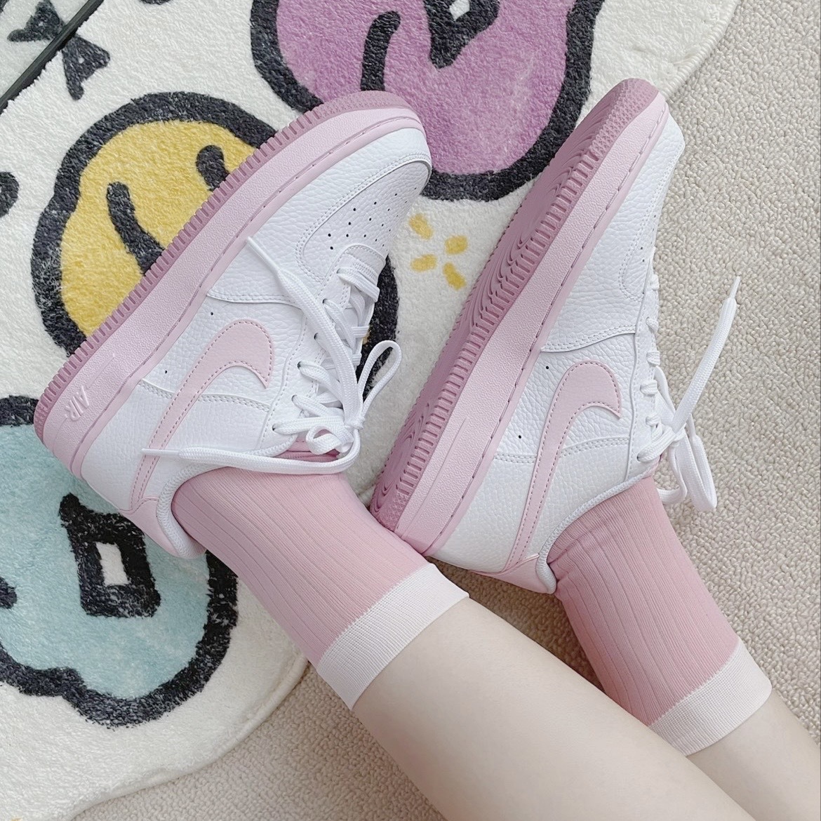 NIKE AIR FORCE 1 LOW (GS) 草莓奶霜 粉白 CT3839-107