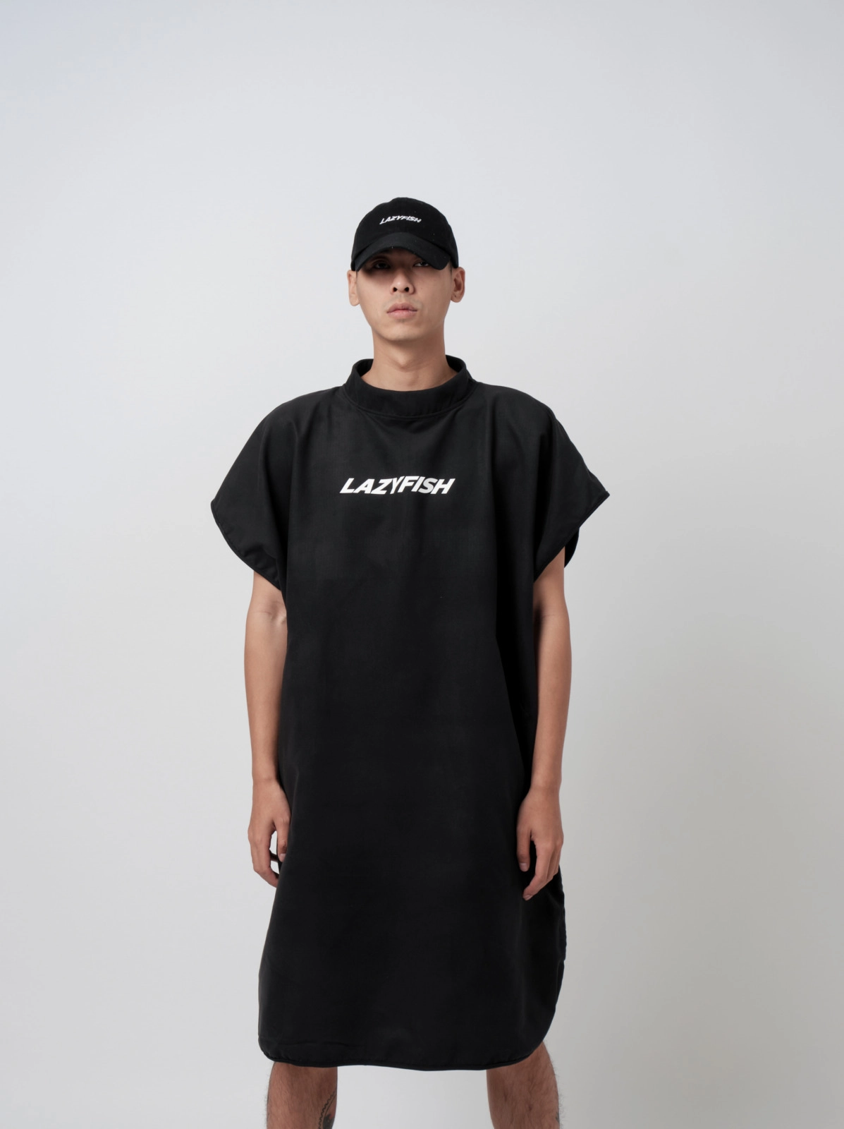LAZYFISH - Classic Logo Zipper Poncho 經典多用途拉鍊款毛巾衣