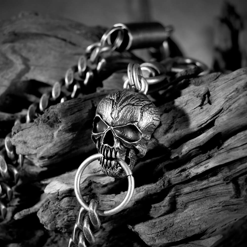 不老骷髏金屬褲鍊/腰鍊/錢包鍊－免運