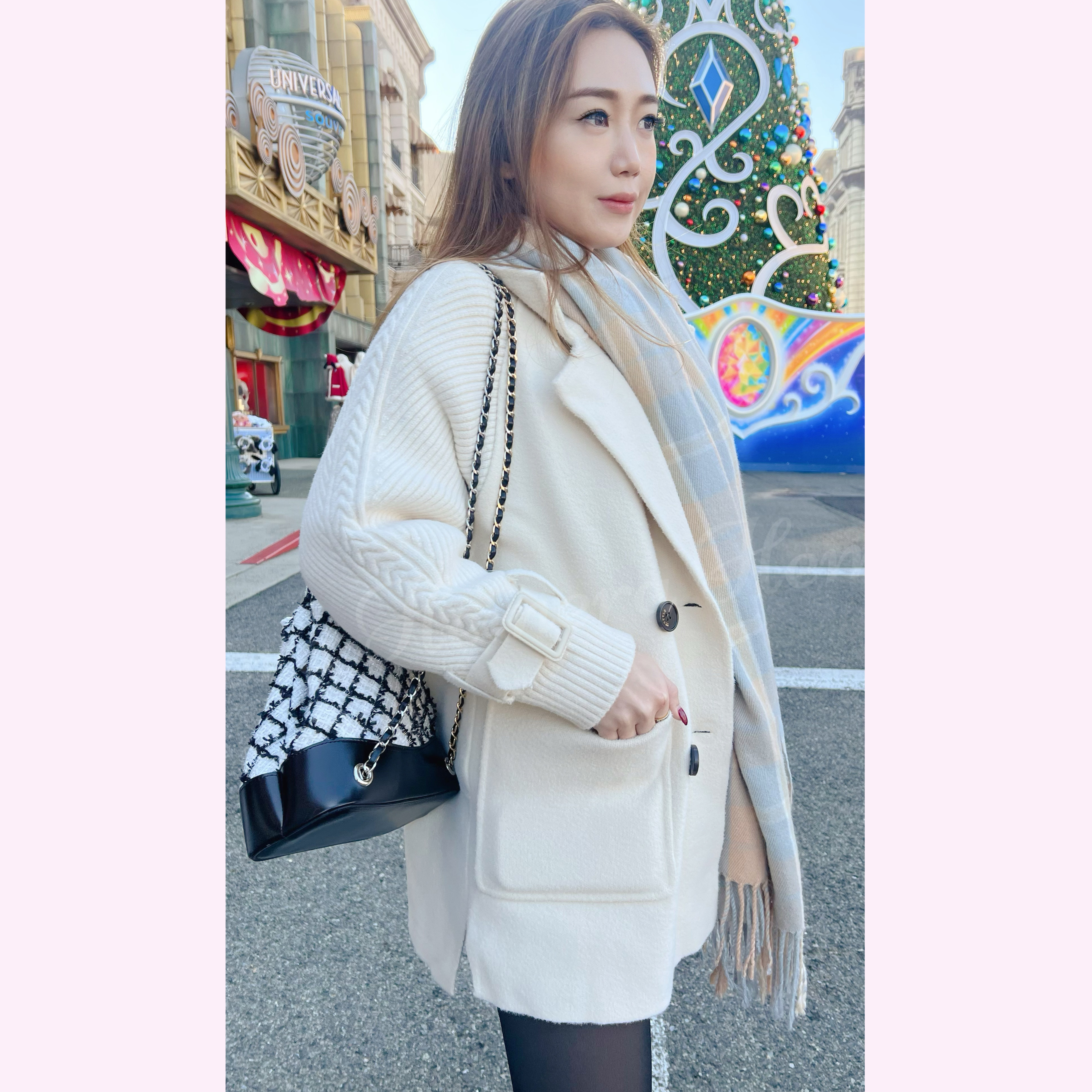 JK23W0104 扭紋冷衫手袖超顯瘦大褸