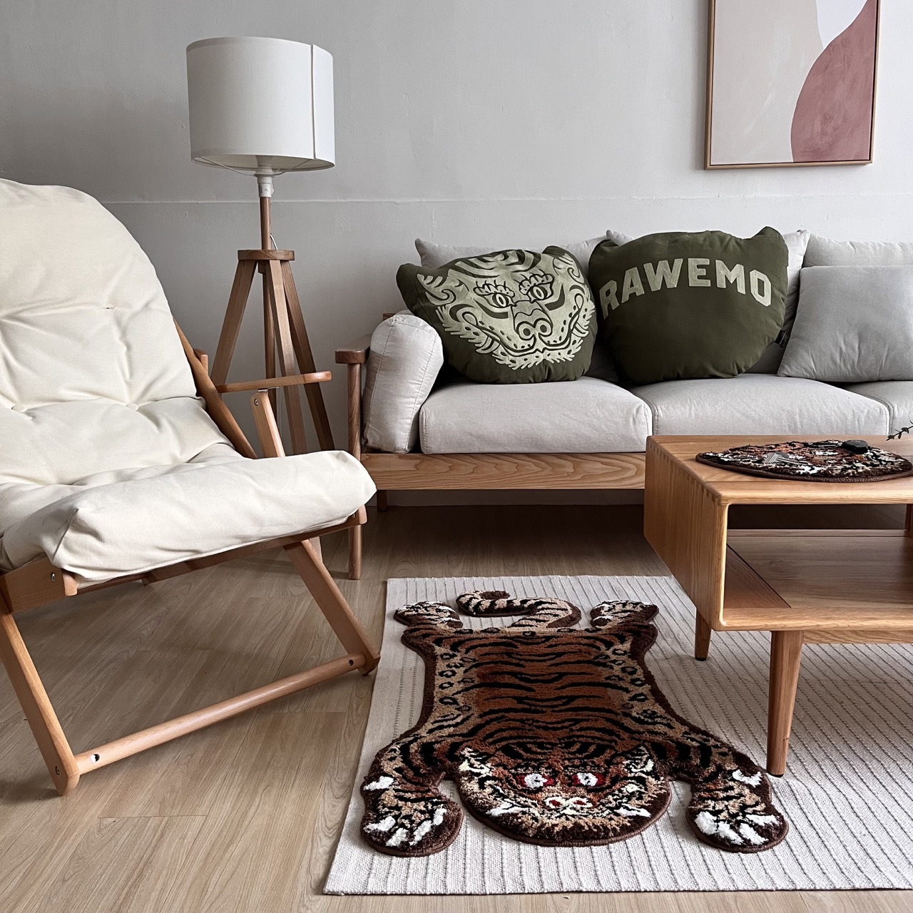 RAW EMOTIONS 西藏虎毯 棕色