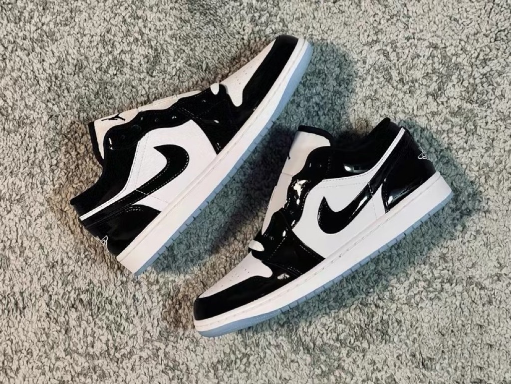 iSNEAKERS｜Air Jordan 1 Low “Concord” 康扣 漆皮 黑白 DV1309-100