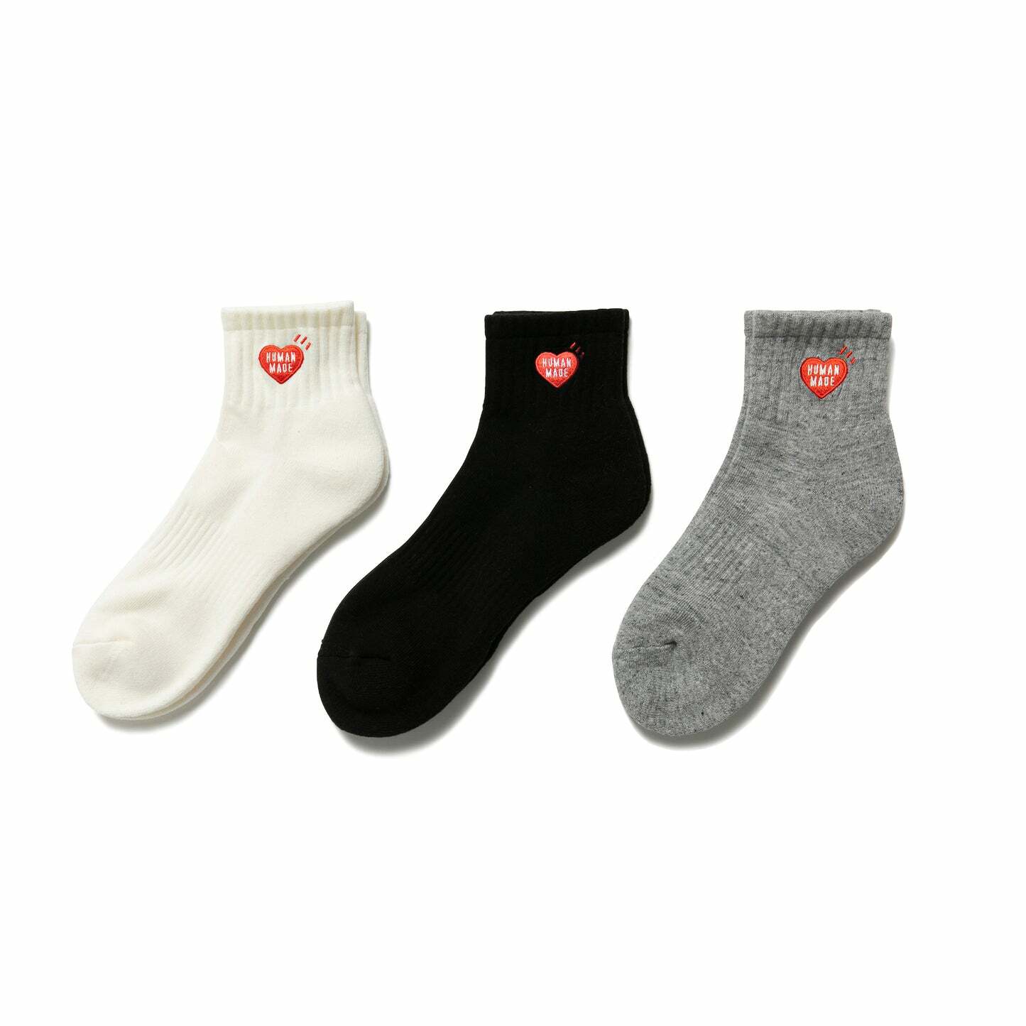 2025SS HUMAN MADE SHORT PILE SOCKS 紅愛心 短襪 襪子 LOGO 現貨