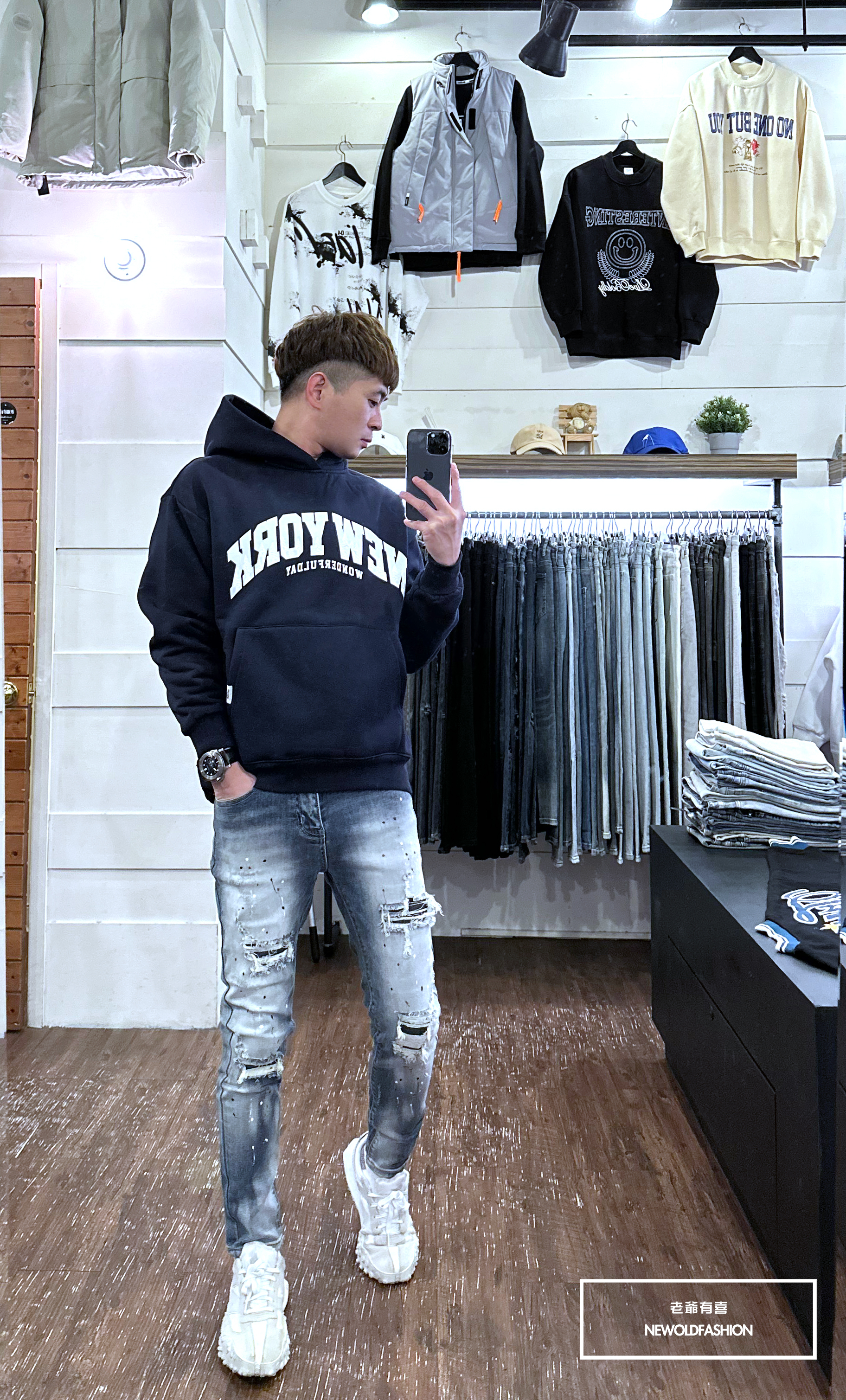 『新品上市』重磅多彩潑漆刷白小直筒(NOF22123880)