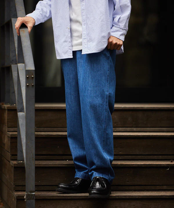 FREAK'S STORE EASY CHINO 錐形褲 上寬下窄 工作褲 長褲 丹寧 斜紋布 現貨