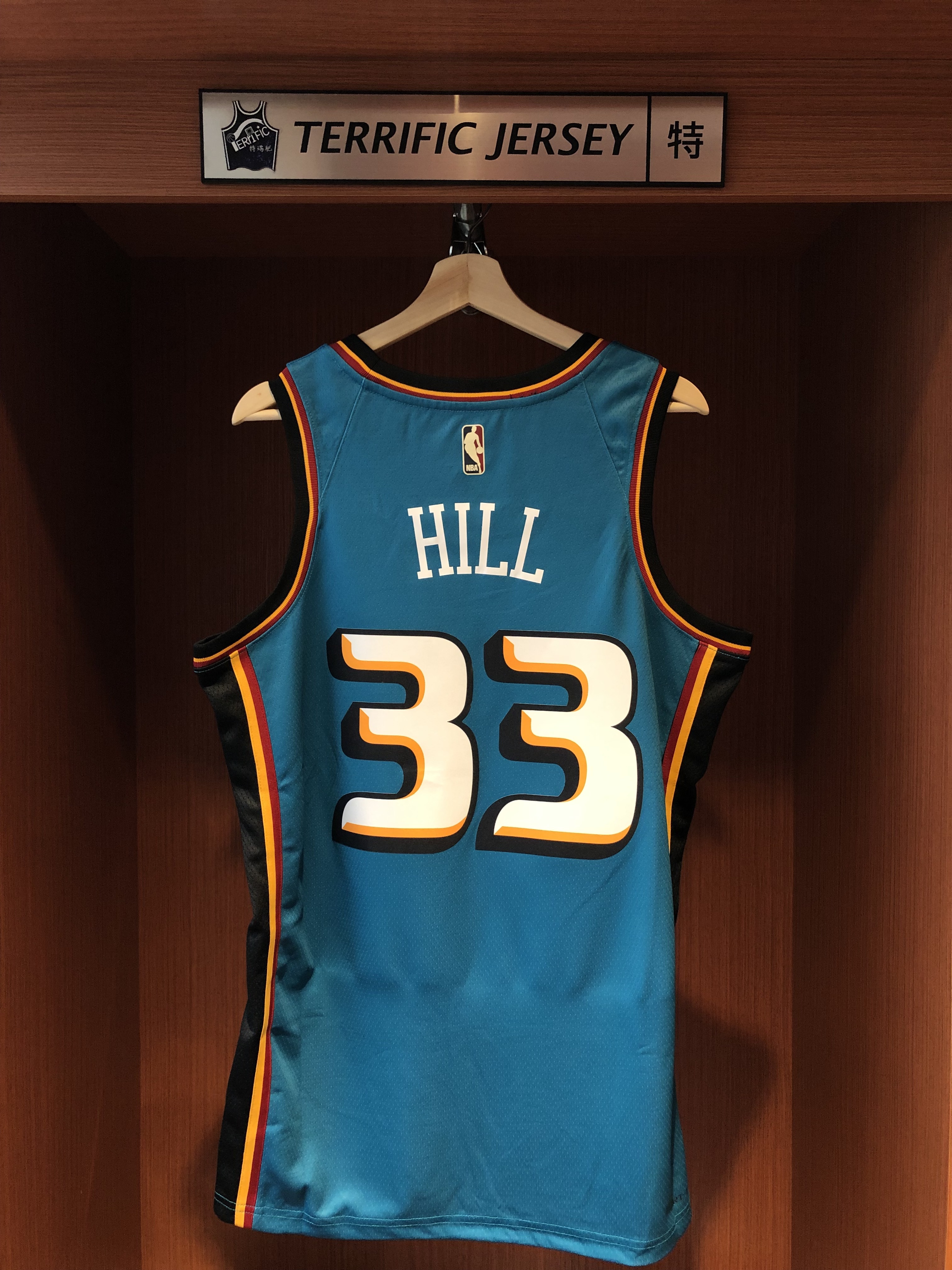 NBA球衣 Grant Hill 底特律活塞復古 綠馬頭 HWC Nike Swingman 球迷版 熱轉印 全新