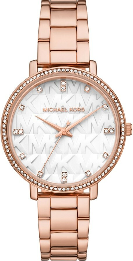 萬年鐘錶 - Michael Kors /  MK女錶  玫瑰金晶鑽女錶  MK4594  錶徑38MM