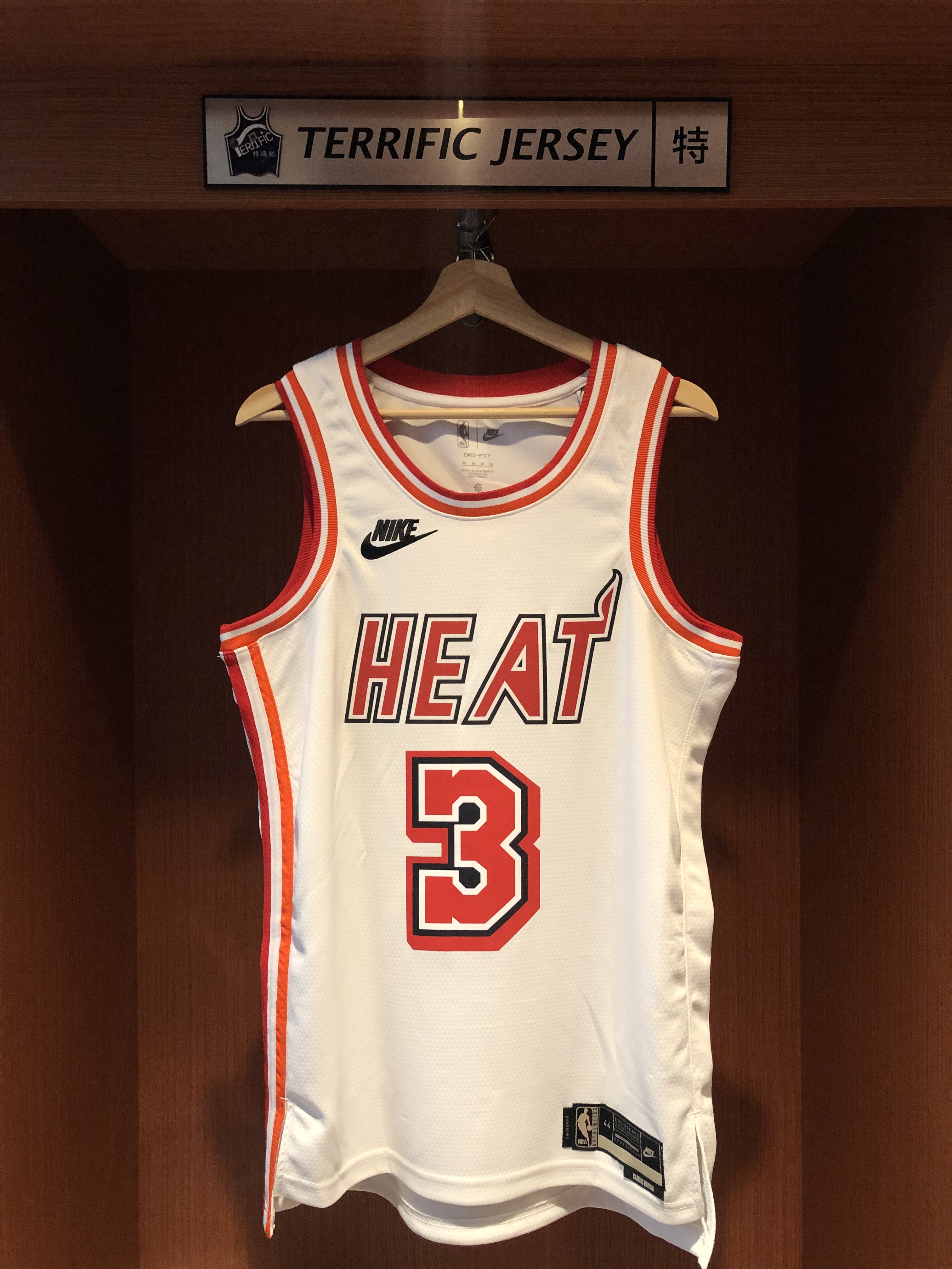 NBA球衣 Dwayne Wade 邁阿密熱火復古 HWC Nike Swingman 球迷版 熱轉印 全新