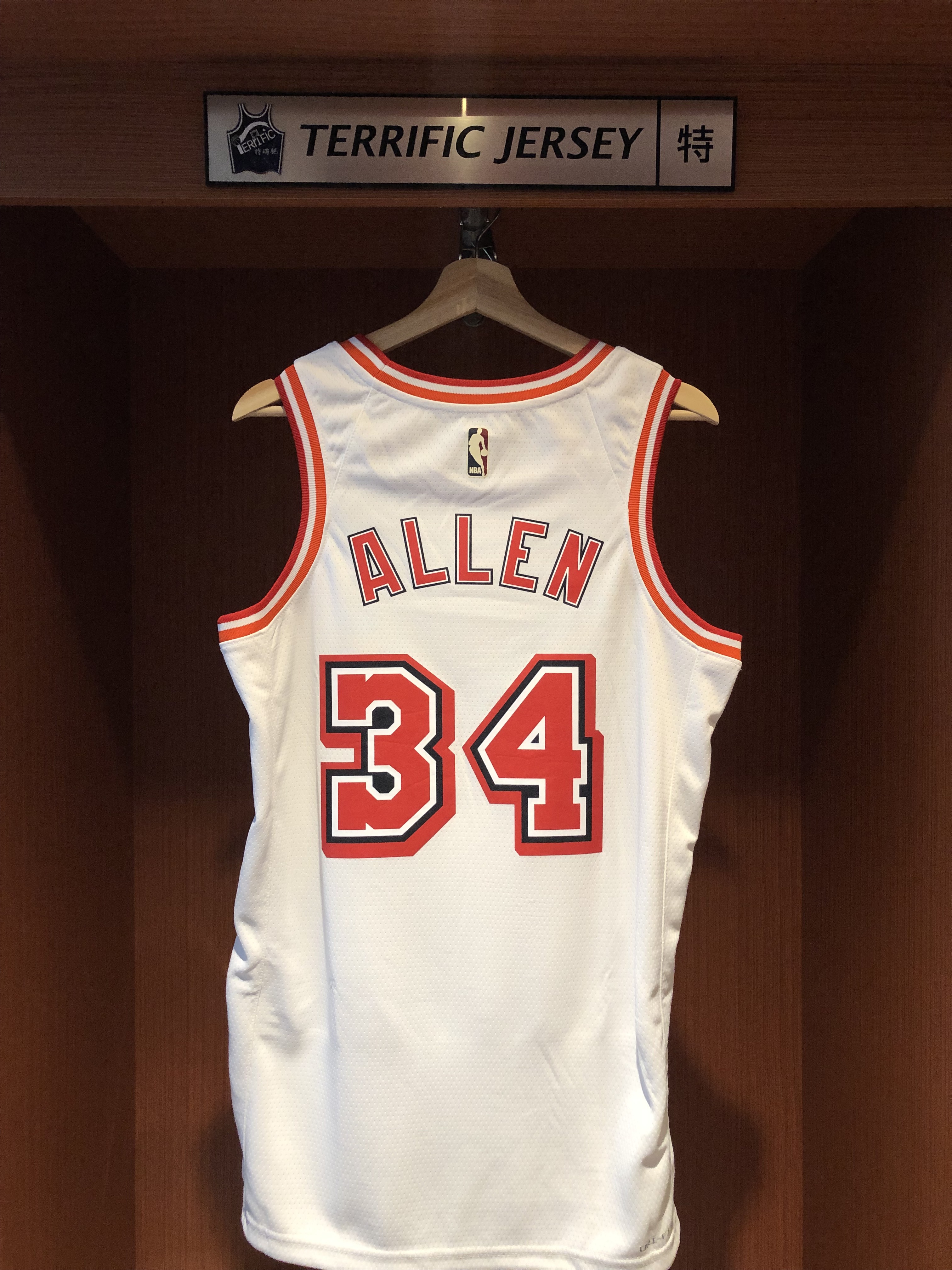 NBA球衣 Ray Allen 邁阿密熱火復古 HWC Nike Swingman 球迷版 熱轉印 全新