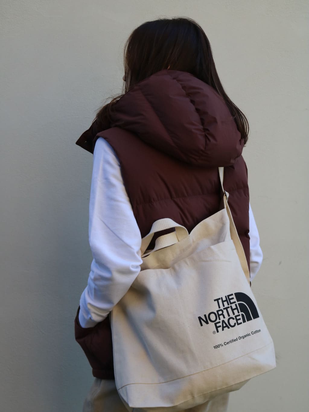 JP The North Face Organic Cotton Shoulder Tote Bag