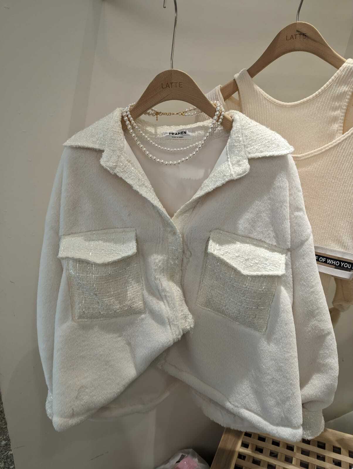 KR0104006-恤衫領雙pocket 外套