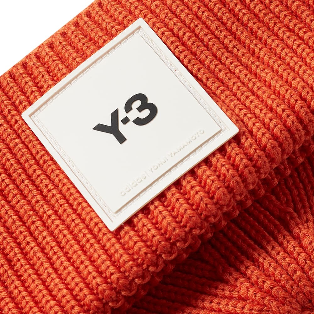 【 Y-3 BEANIE 羅紋羊毛針織帽 - 橘 】