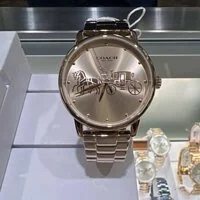 [S] COACH LUXURY WATCH 14503740 COACH LADIES GRAND CARRIAGE ,ROSE GOLD , 885997395717 (SCO226)