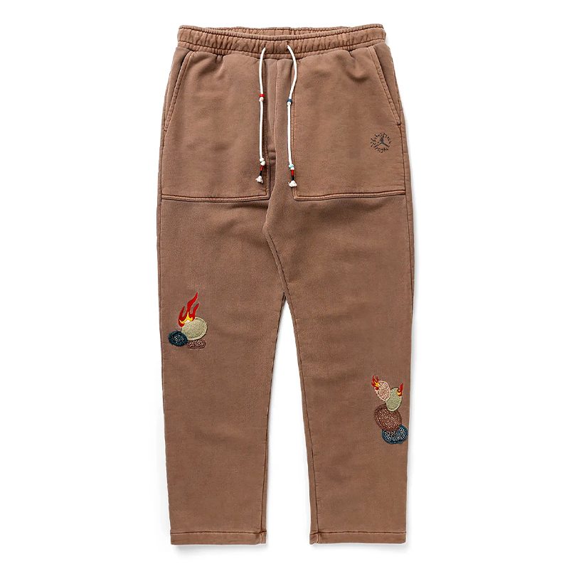 Travis Scott X Jordan 聯名長褲 古棕色 針織棉褲 DO4098-256