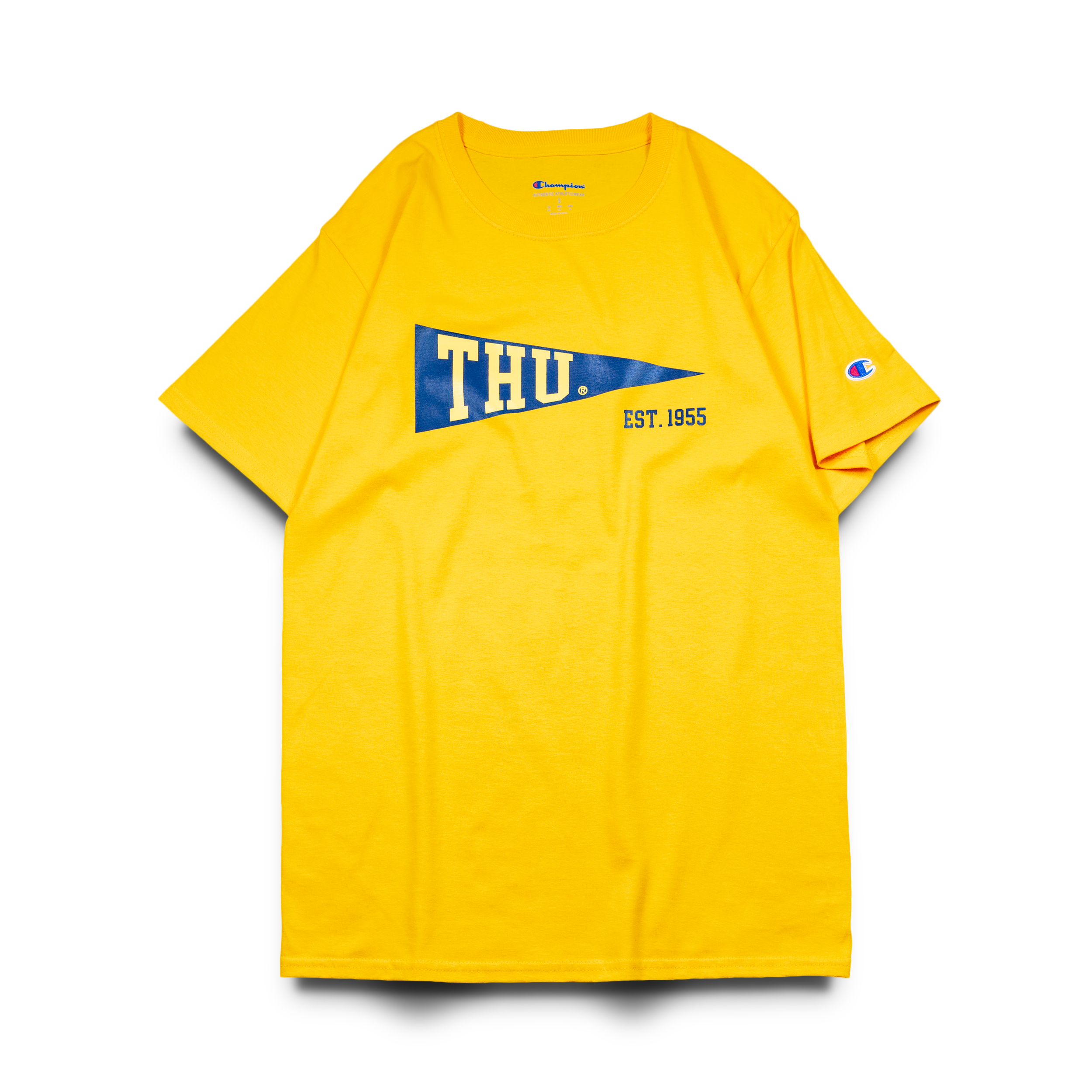 Champion® THU 東海大學 三角紀念旗 T-Shirt - (金黃)