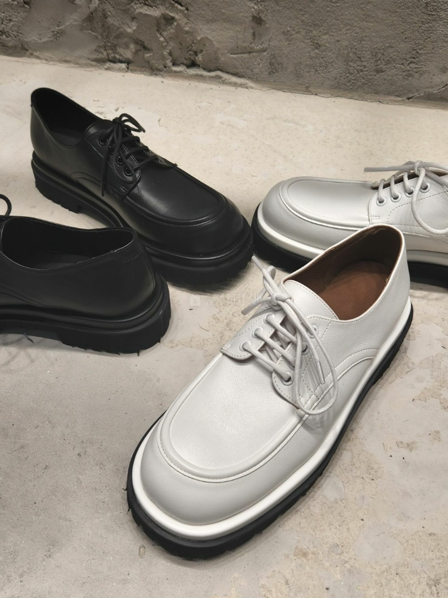 休閒寬腿德比鞋