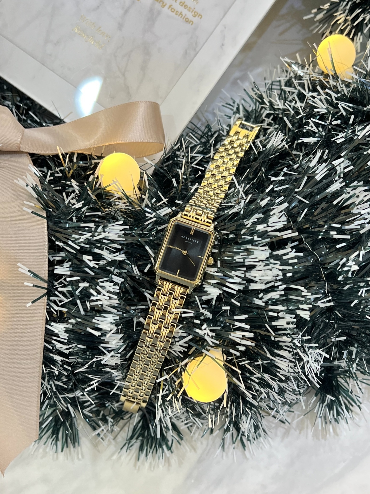 【ROSEFIELD】古典復刻方形女錶 OBGSG-O61  29mm 現代鐘錶