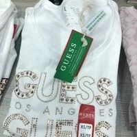 [S] GUESS KAMBRIE TEE,PURE WHITE, QBBI13K9TJ1-PURE WHITE [FINAL SALE] (SGU304)