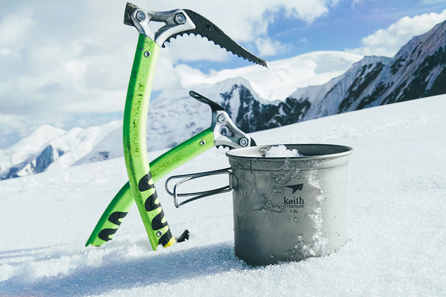 Keith 鎧斯 純鈦折疊鍋組附收納袋 400ml +800ml+1200ml 折疊收納/登山露營51KEITI6014