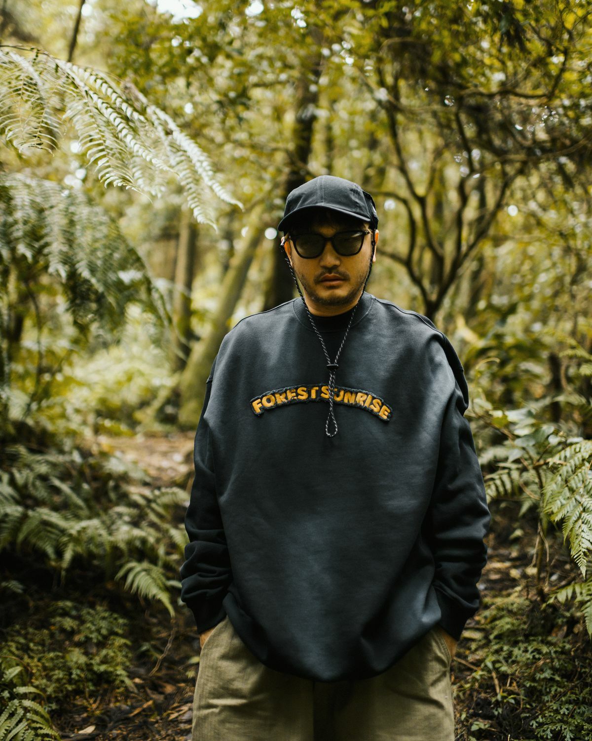 KID ® 吊染昇大學T 混色黑