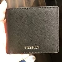 [S] TRUSSARDI ANVERSA WALLET W/CARD POCKET ECOLEATHER,BLACK, 8055720380743 (STJ55)