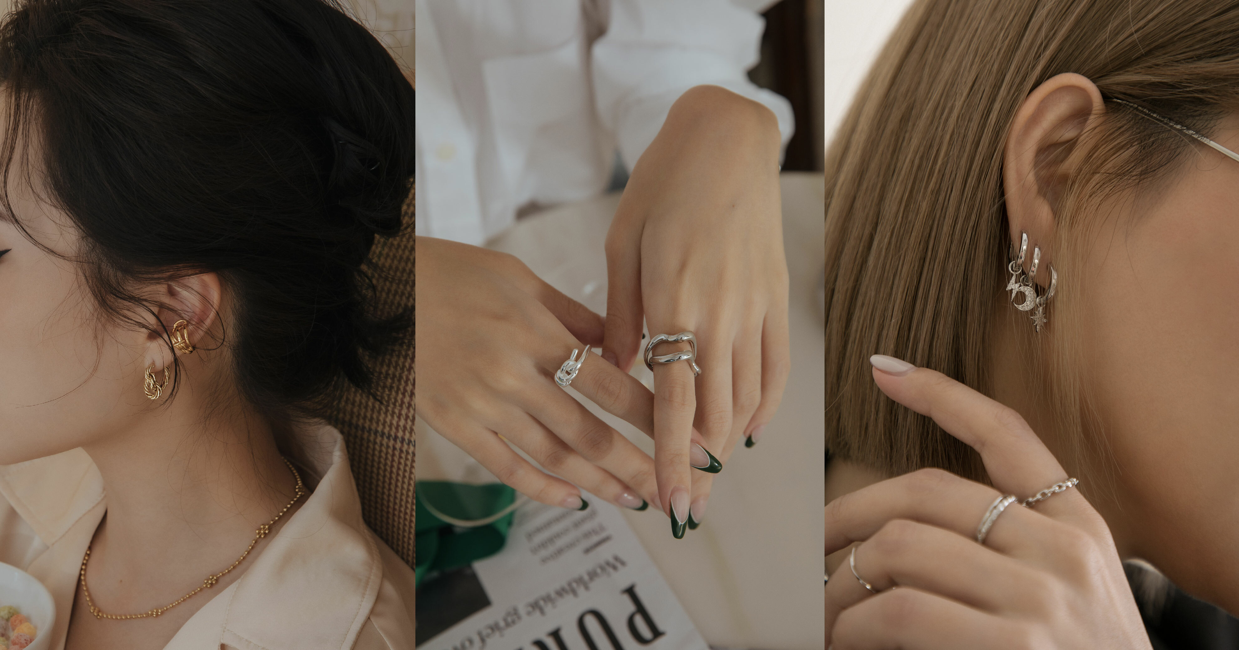 尾牙、春酒穿搭推薦，金屬風飾品 - BONNY&READ飾品