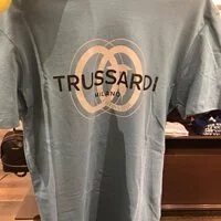 [S] TRUSSARDI T-SHIRT JERSEY PURE COTTON,AVIO, 52T00700-1T006284-U606, FINAL SALE (STJ59)
