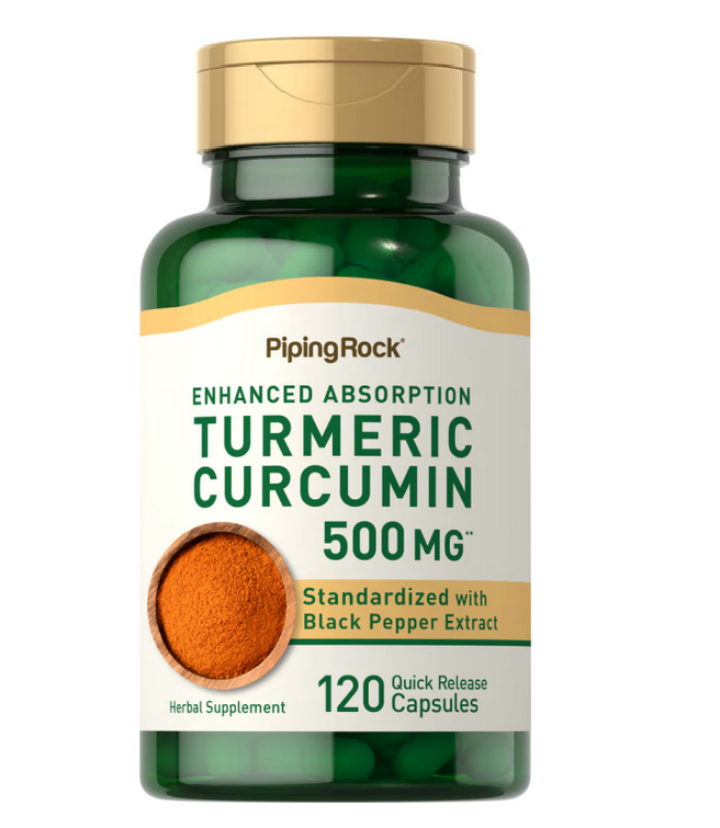 【Piping Rock 】95%濃縮薑黃素 turmeric curcumin 500mg 120粒