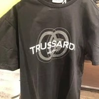 [S] TRUSSARDI T-SHIRT JERSEY PURE COTTON,BLACK, 52T00700-1T006284-K299 [FINAL SALE] (STJ60)