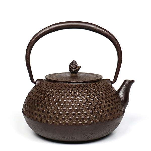 【佐藤勝久】平丸型龜甲霰 鐵壺1.2L