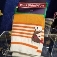 [S] YSW PATTERN SOCKS STRIPE RIA, ORANGE, H0XAC01ORRA (SYW139)