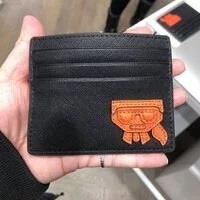 [S] KARL LAGERFELD 23SW3201 K/KOCKTAIL CARD HOLDER,BLK/ORANGE, 8720744128694 (SKL434)