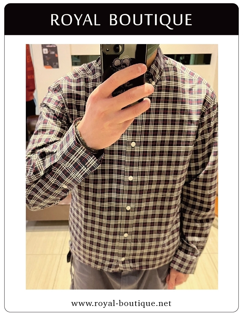 BURBERRY 經典格紋長襯衫