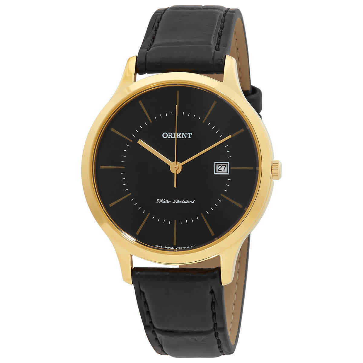 Orient 東方錶 超薄 中性 石英 皮帶錶 RF-QD0002B10B