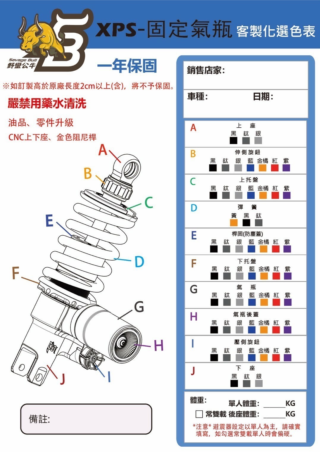 【野蠻公牛XPS後避震】DRG/MMBCU