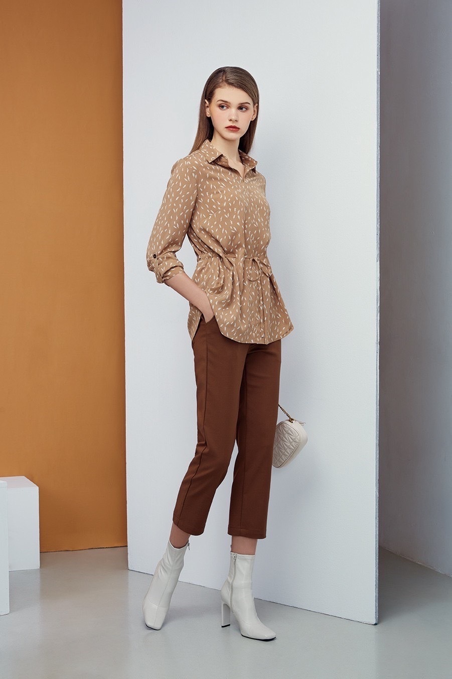 OL時尚八分褲R6381