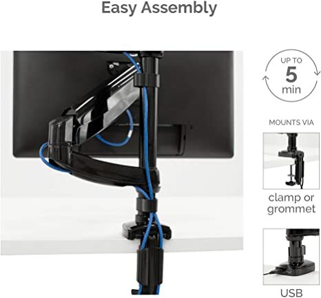 Fellowes 8043401 Platinum Series Stacked Monitor Mount, Adjustable Computer Monitor Stand for 2 Monitors with Dual Monitor Arms, 32 Inch Monitor Capacity (Part No.:8043401)