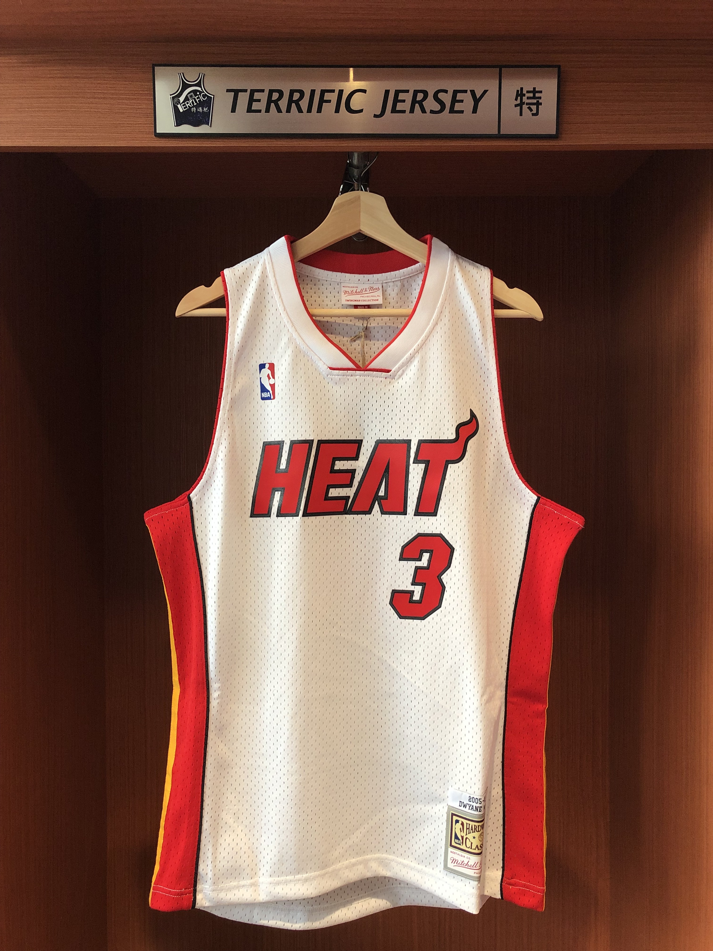 NBA球衣 Dwyane Wade 邁阿密熱火白 05-06 M&N Swingman G2 球迷版 熱轉印 全新