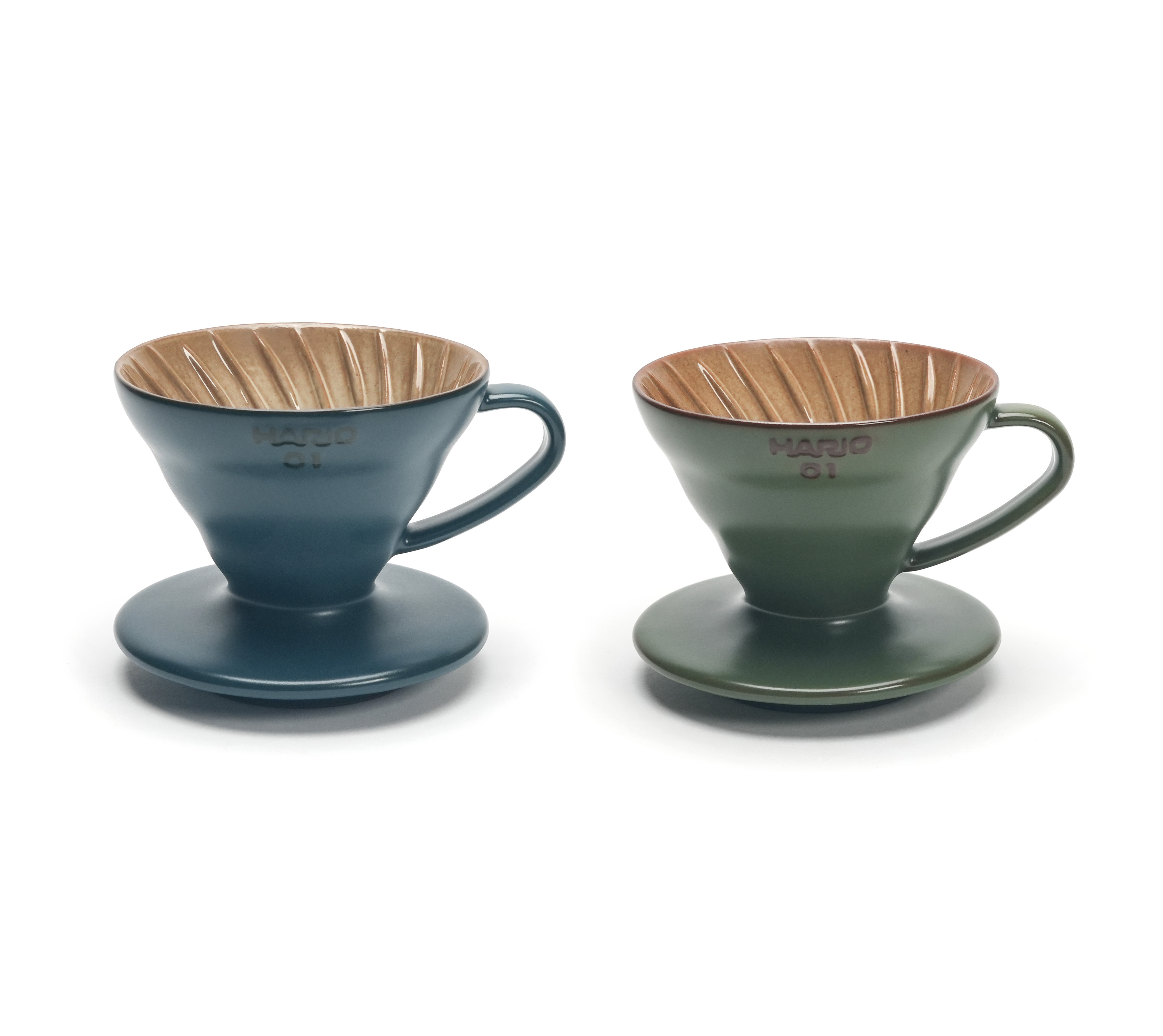 HARIOx陶作坊Aurli奧利｜懷汝V60濾杯01款(藍媚茶/吳須色)