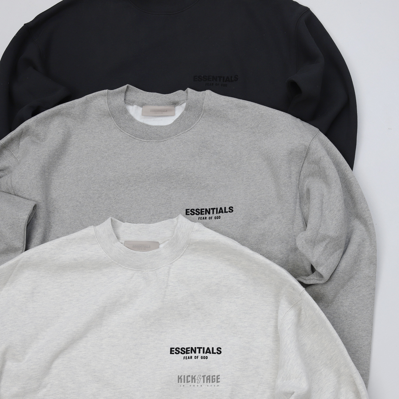 FOG FEAR Of GOD ESSENTIALS CREWNECK 前後LOGO 刷毛大學TEE 衛衣