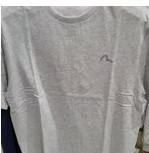 [S] EVISU PLANNED HILLS ENGLISH LOGO ROUGE SHORT SLEEVE T-SHIRT,MELANGE GREY, EU5UTS903-MELANGE GREY (SEV166)