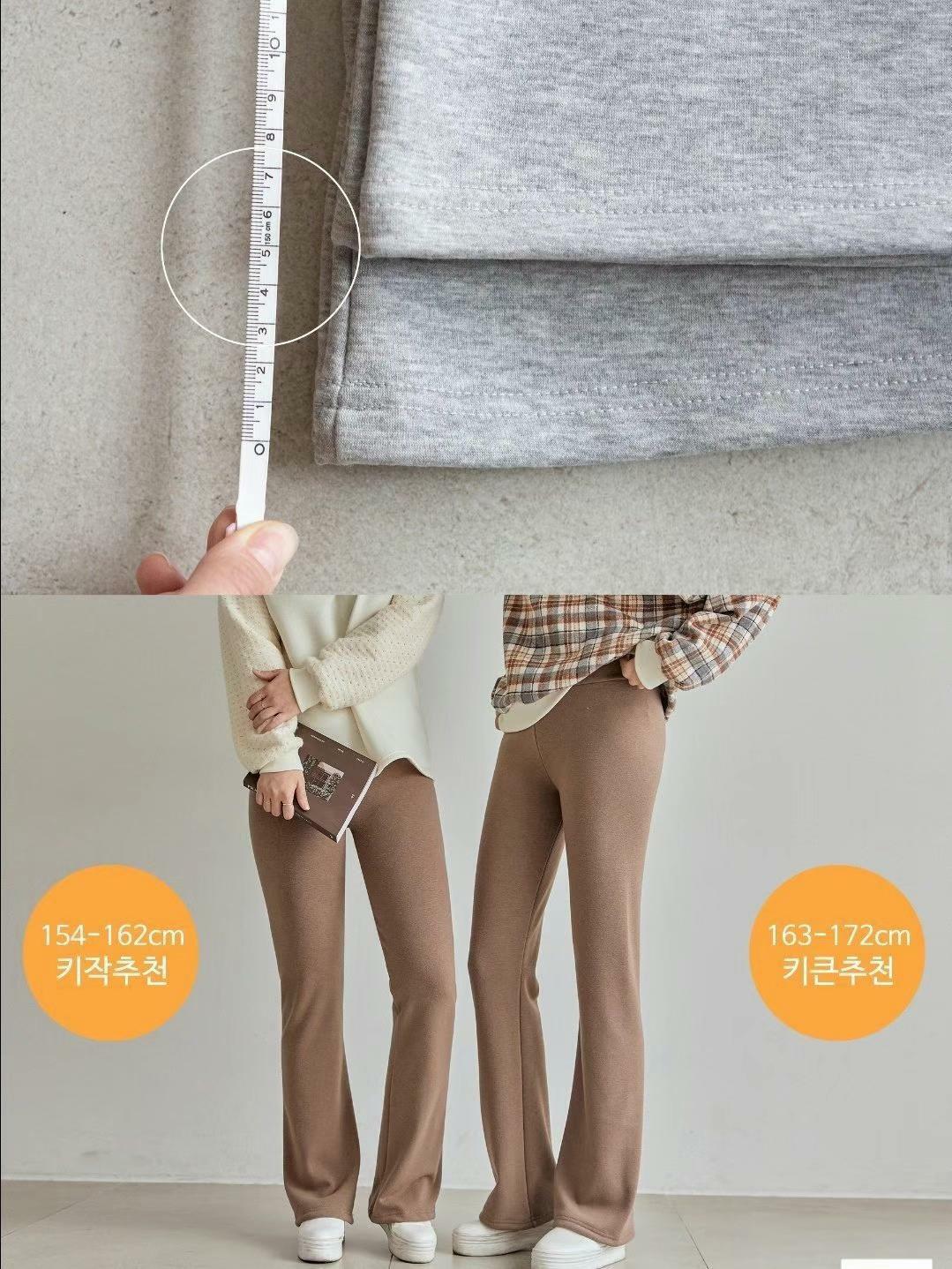 KR0601 超高質超彈保暖收肚闊褲 (有毛款) *4色2款2碼*