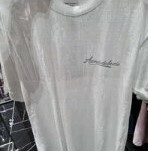 [S] ADLV PEARL PRINTING LOGO SHORT SLEEVE T-SHIRT,WHITE, ADLV22SS-SSLPPT-WHT (SAV138)