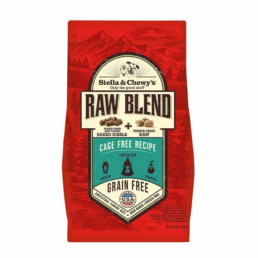 Stella & Chewy's 【Raw Blend Baked】凍乾生肉外層低溫烘焙狗乾糧+凍乾生肉粒 [放養配方]3.5LB/10LB/22LB