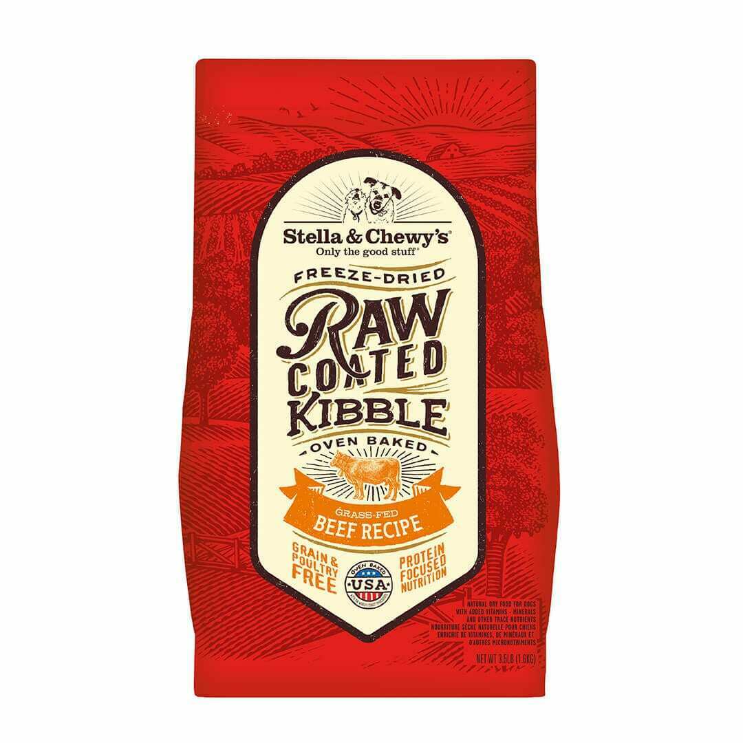 Stella & Chewy's 【Raw Coated Baked】 凍乾生肉外層低溫烘焙狗乾糧[草飼牛配方] 3.5LB/10LB/22LB