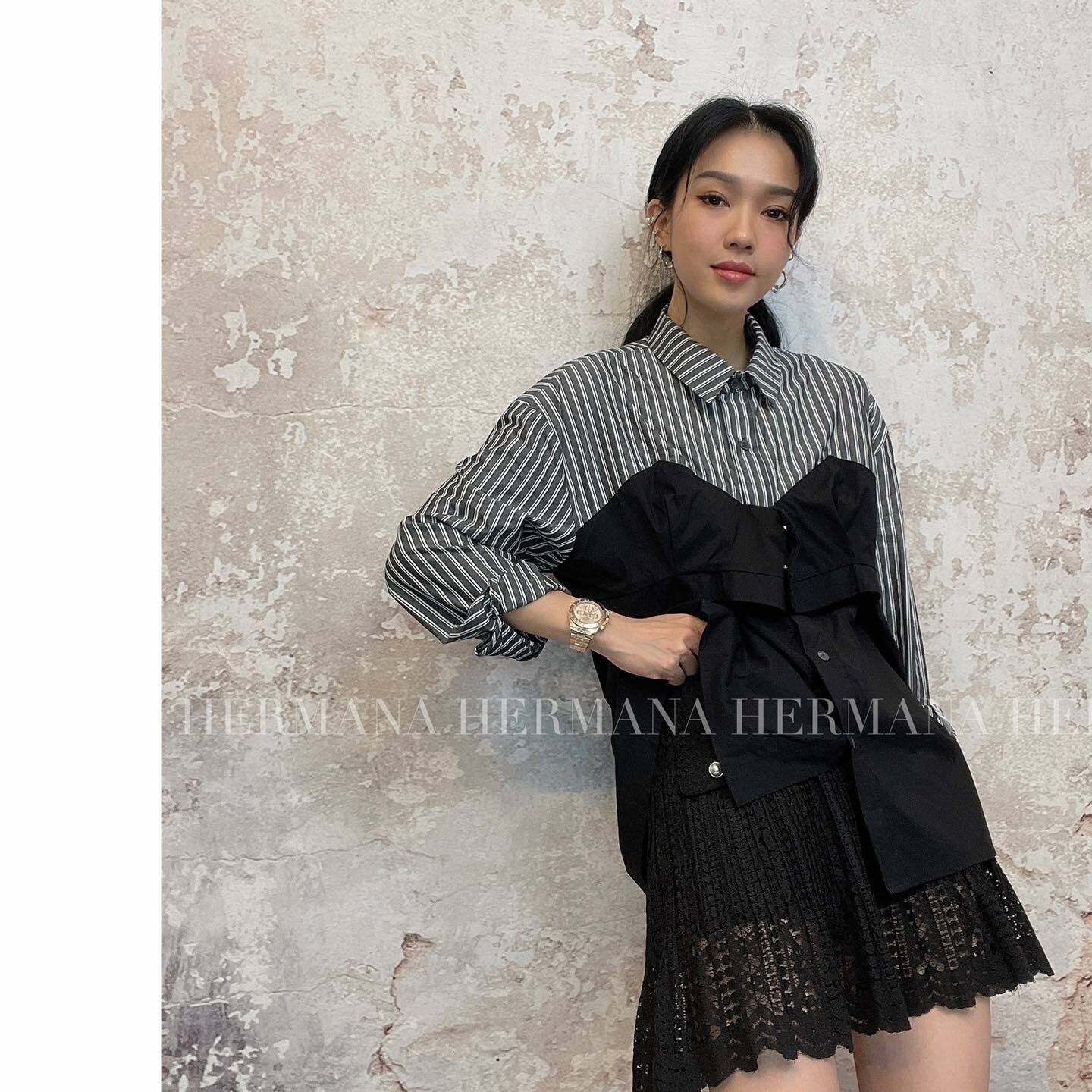 上直間下黑後束腰恤