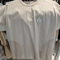 [S] ADLV A LOGO EMBLEM PATCH SHORT SLEEVE T-SHIRT,BEIGE, ADLV22SS-SSALEP-BEG (SAV141)